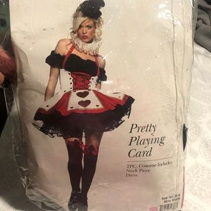 Halloween costume. Queen of hearts